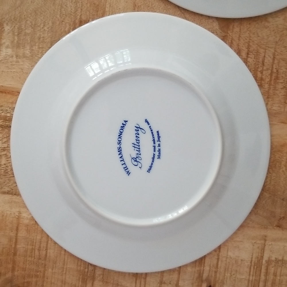 Vintage Williams Sonoma Brittany Salad Plates set of Six - Picture 14 of 15